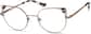 Angle view of Cat-Eye Glasses 3223215 in Brown thumbnail