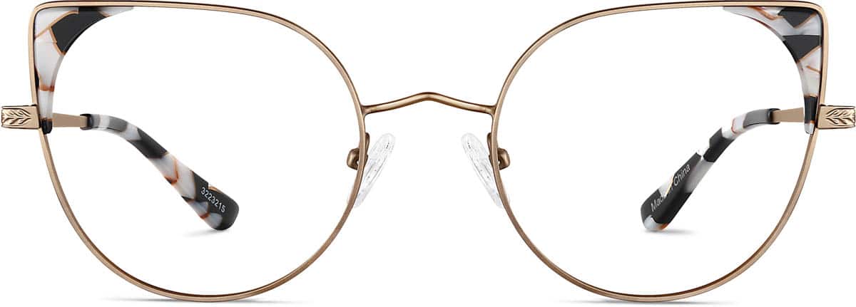 Dark Tortoiseshell Cat-Eye Glasses #7819639 | Zenni Optical