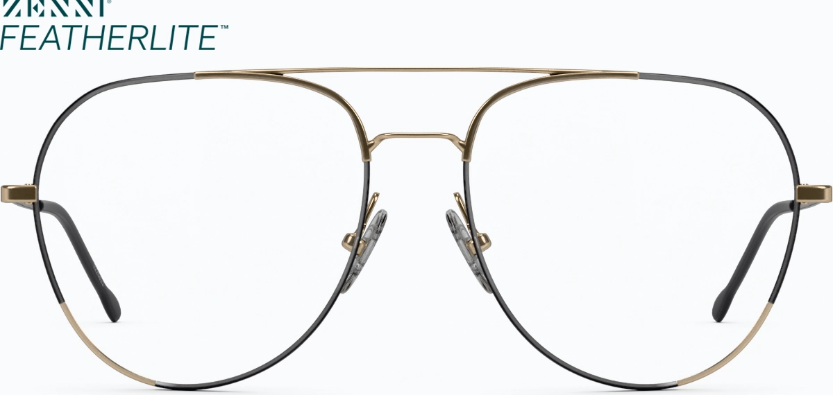 Front view of Aviator Glasses 3223621 in Black thumbnail