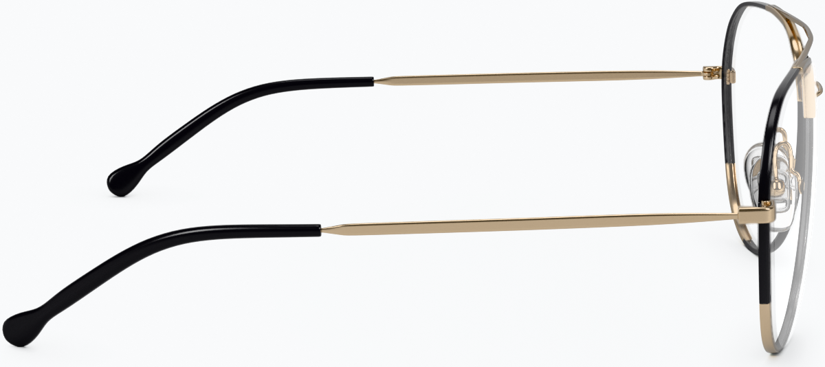 Side view of Aviator Glasses 3223621 in Black thumbnail