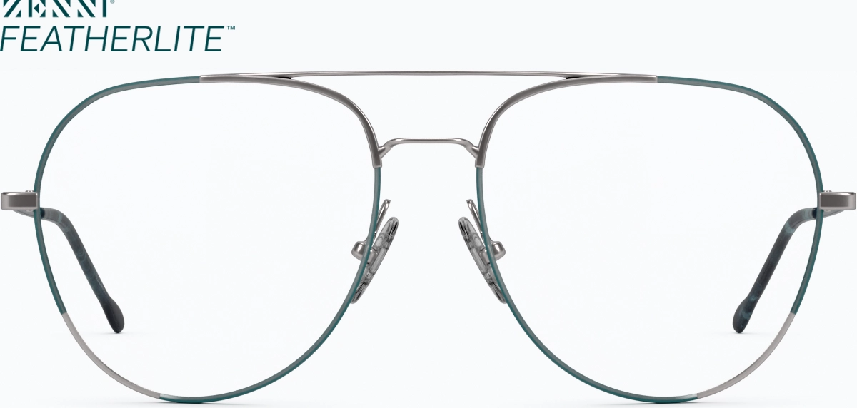 Front view of Aviator Glasses 3223624 in Turquoise thumbnail