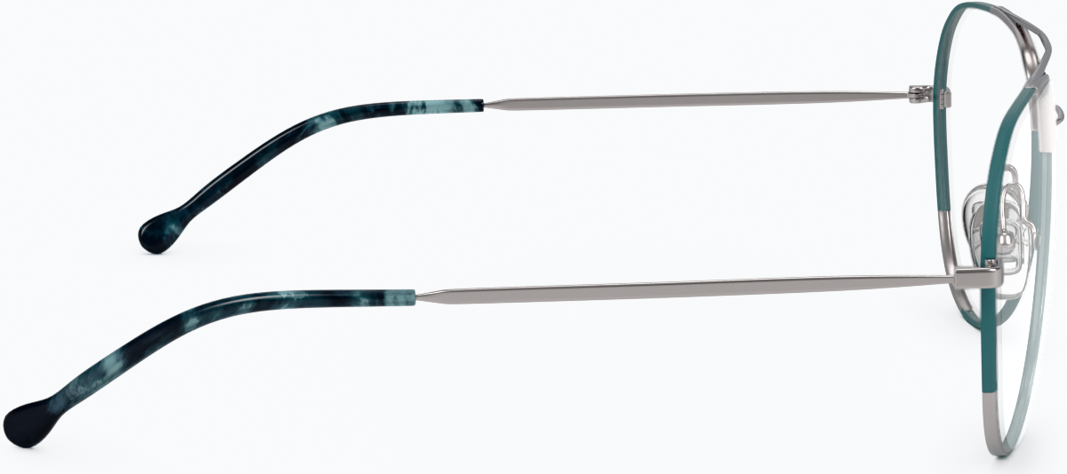 Side view of Aviator Glasses 3223624 in Turquoise thumbnail