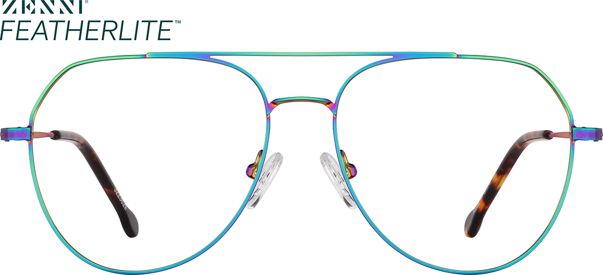 Iridescent Aviator Glasses