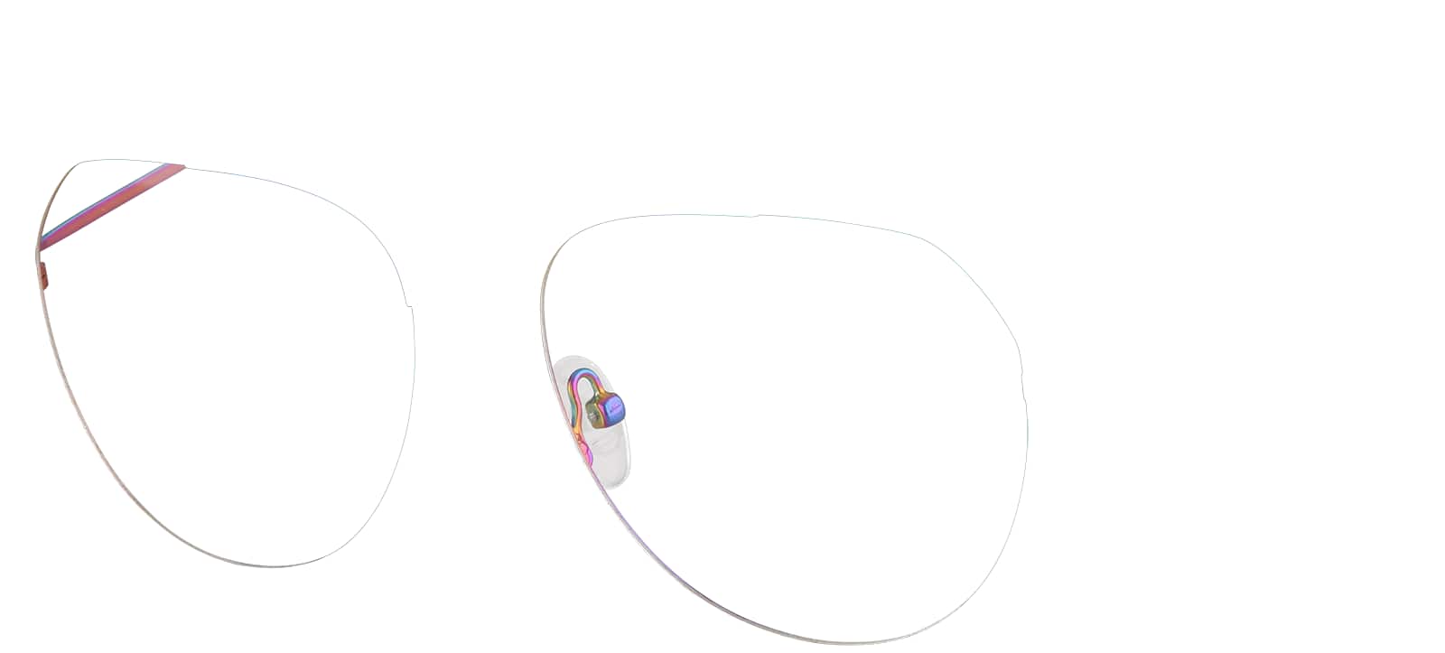 Iridescent Aviator Glasses #3223629 | Zenni Optical