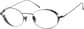 Angle view of Oval Glasses 3224012 in Dark Grey thumbnail