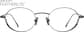 Front view of Oval Glasses 3224012 in Dark Grey thumbnail