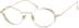 Oval Glasses 3224014 in Gold