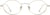 Front view of Oval Glasses 3224014 in Gold thumbnail