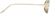 Side view of Oval Glasses 3224014 in Gold thumbnail