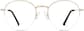 Front view of Round Glasses 3224114 in Gold thumbnail