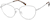 Angle view of Cat-Eye Glasses 3224611 in Silver thumbnail