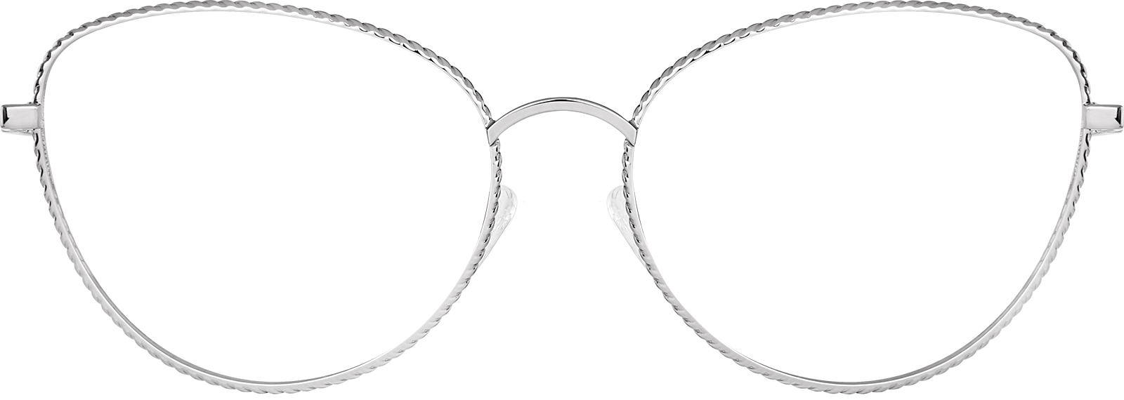 Silver Cat-Eye Glasses #3224611 | Zenni Optical