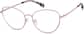 Angle view of Cat-Eye Glasses 3224619 in Rose Gold thumbnail