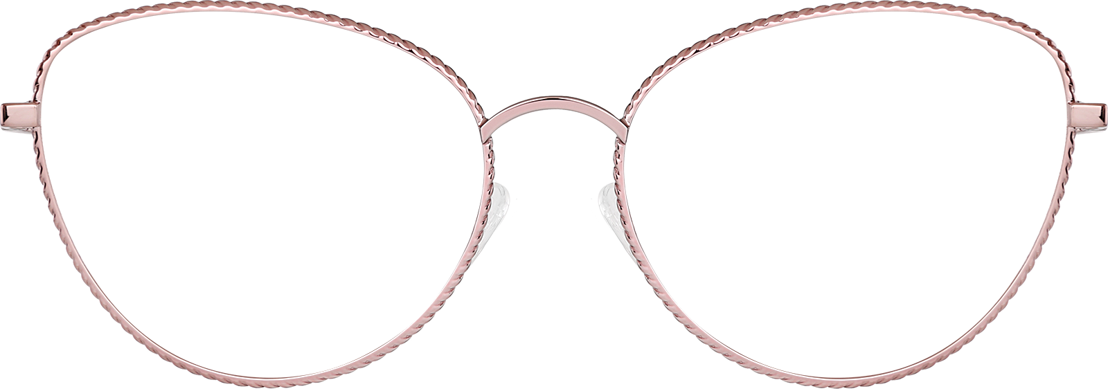 Rose Gold Cat-Eye Glasses #3224619 | Zenni Optical