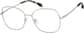 Angle view of Square Glasses 3224711 in Silver thumbnail