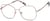 Angle view of Square Glasses 3224719 in Rose Gold thumbnail