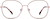 Front view of Square Glasses 3224719 in Rose Gold thumbnail