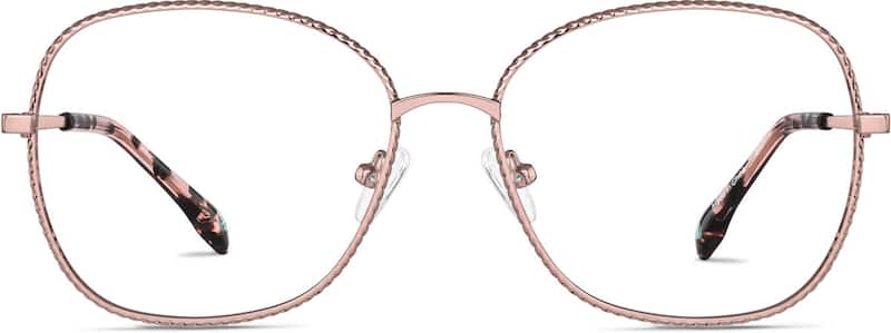 Rose Gold Square Glasses