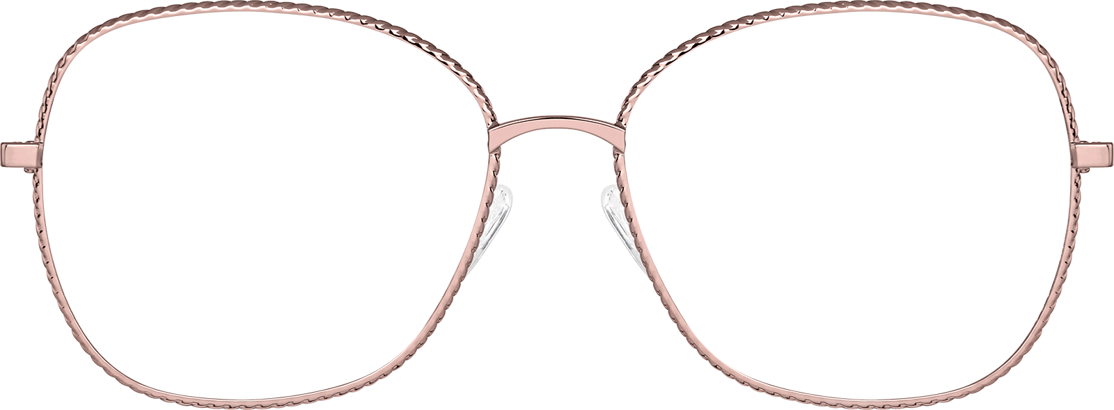 Rose Gold Square Glasses #3224719 | Zenni Optical