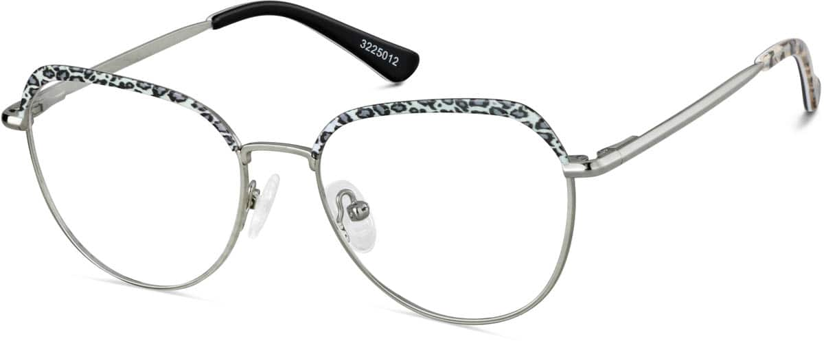 Angle view of Round Glasses 3225012 in Gray