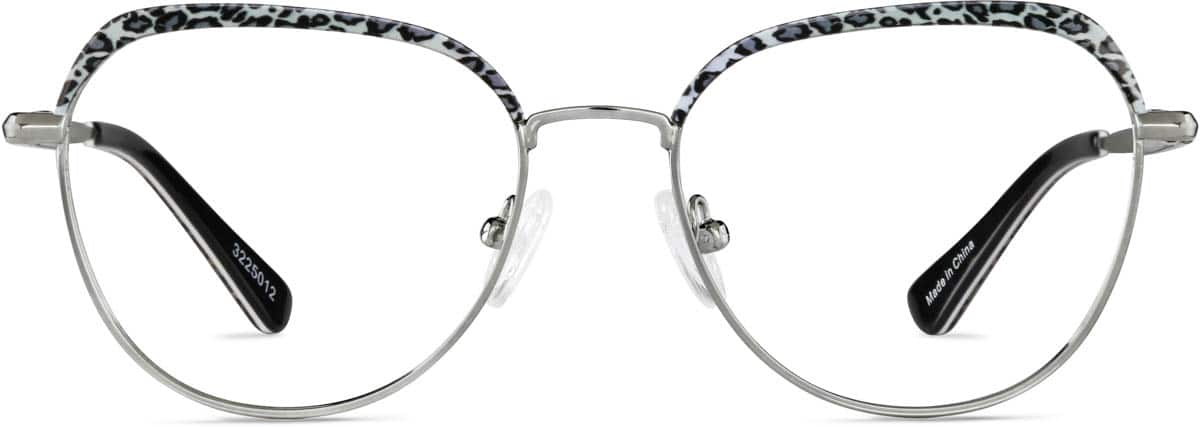 Front view of Round Glasses 3225012 in Gray