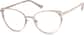 Angle view of Cat-Eye Glasses 3225114 in Gold thumbnail