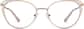 Front view of Cat-Eye Glasses 3225114 in Gold thumbnail