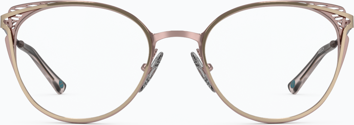 Front view of Cat-Eye Glasses 3225114 in Gold thumbnail