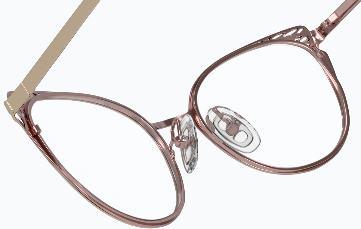 See-through view of Cat-Eye Glasses 3225114 in Gold thumbnail