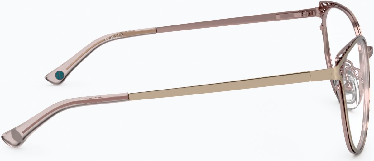Side view of Cat-Eye Glasses 3225114 in Gold thumbnail