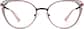 Front view of Cat-Eye Glasses 3225119 in Rose Gold thumbnail