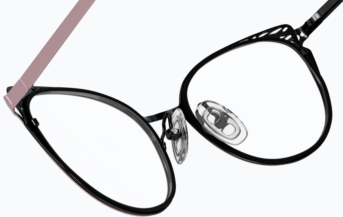 See-through view of Cat-Eye Glasses 3225119 in Rose Gold thumbnail