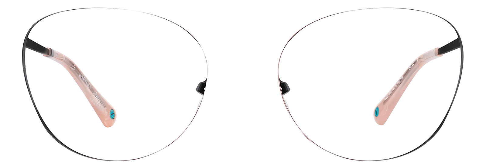 Gold Cat-Eye Glasses #3225114 | Zenni Optical