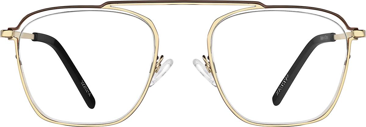 gold aviator glasses frames