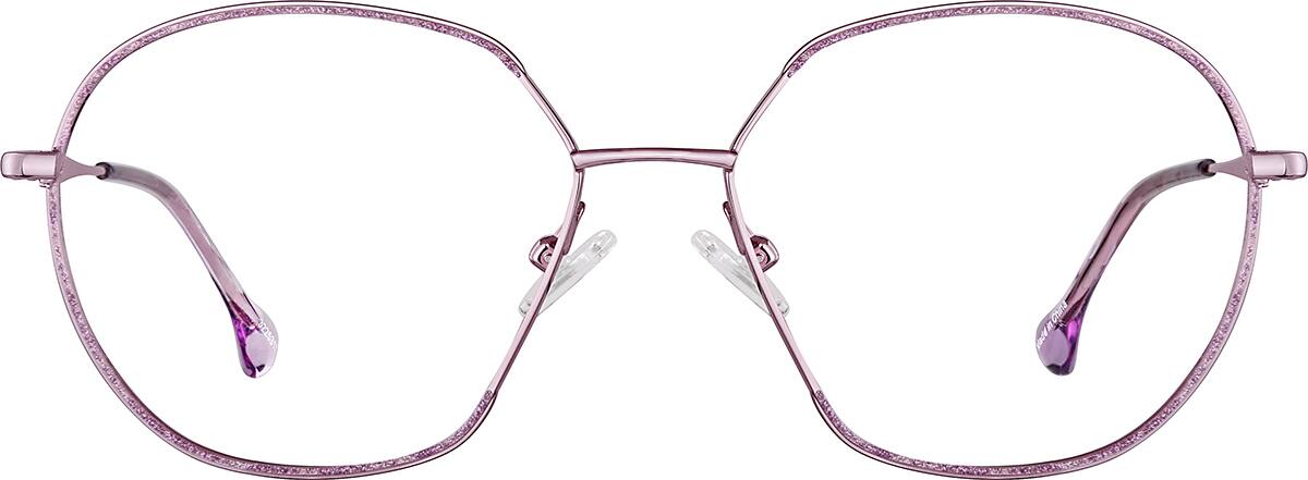 Lavender Geometric Glasses #3225317 | Zenni Optical