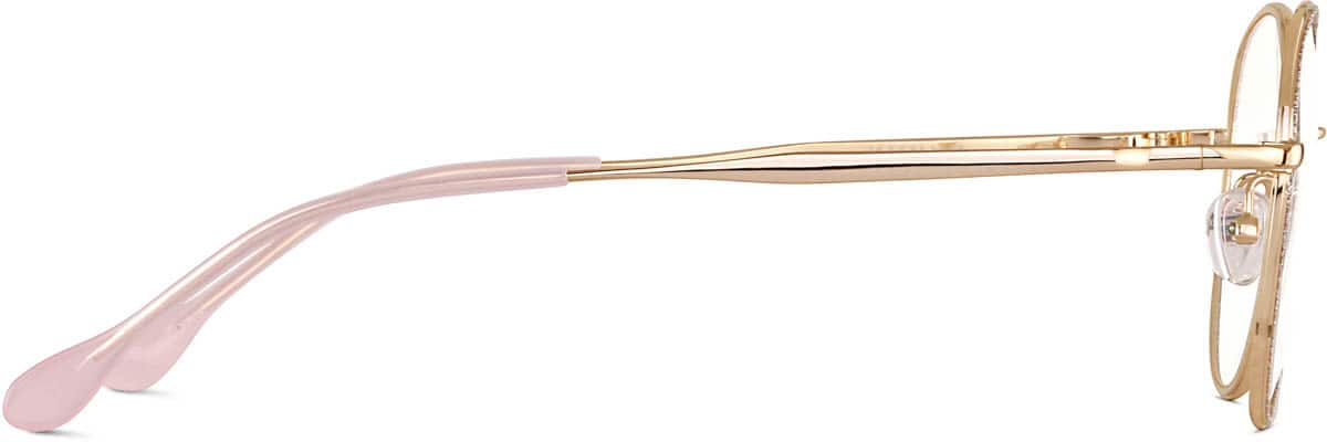 Side view of Geometric Glasses 3225319 in Gold