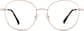 Front view of Round Glasses 3225414 in Gold thumbnail