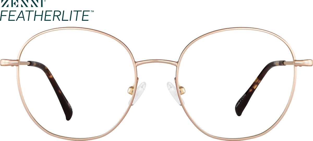 Gold Round Glasses