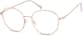 Angle view of Round Glasses 3225419 in Rose Gold thumbnail
