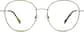 Front view of Round Glasses 3225424 in Green thumbnail