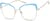 Angle view of Cat-Eye Glasses 3225816 in Blue thumbnail