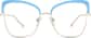 Front view of Cat-Eye Glasses 3225816 in Blue thumbnail