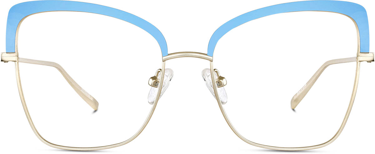 Blue Cat-Eye Glasses