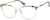 Angle view of Cat-Eye Glasses 3225914 in Gold thumbnail