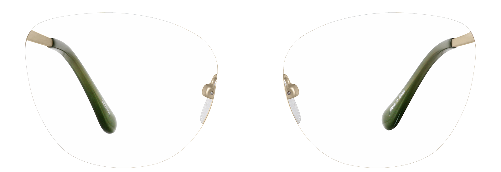 Gold Cat-Eye Glasses #3225914 | Zenni Optical