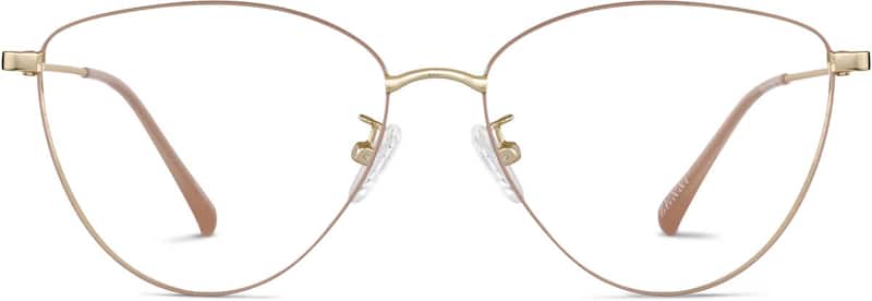 Tan Cat-Eye Glasses