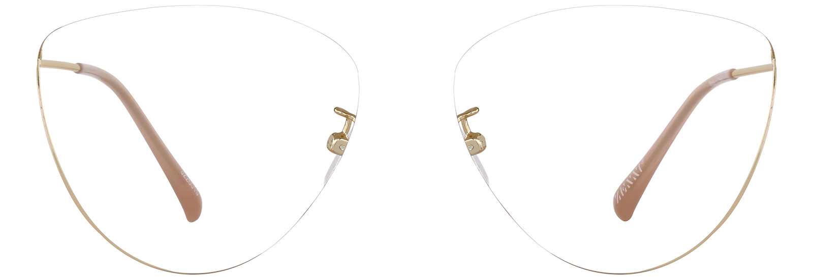 ウタタネ ページ Tan Cat-Eye Glasses #3226015 | Zenni Optical