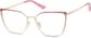 Angle view of Cat-Eye Glasses 3226118 in Pink thumbnail
