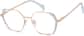 Angle view of Geometric Glasses 3226319 in Opal thumbnail