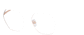 Angle view of Geometric Glasses 3226319 in Opal thumbnail